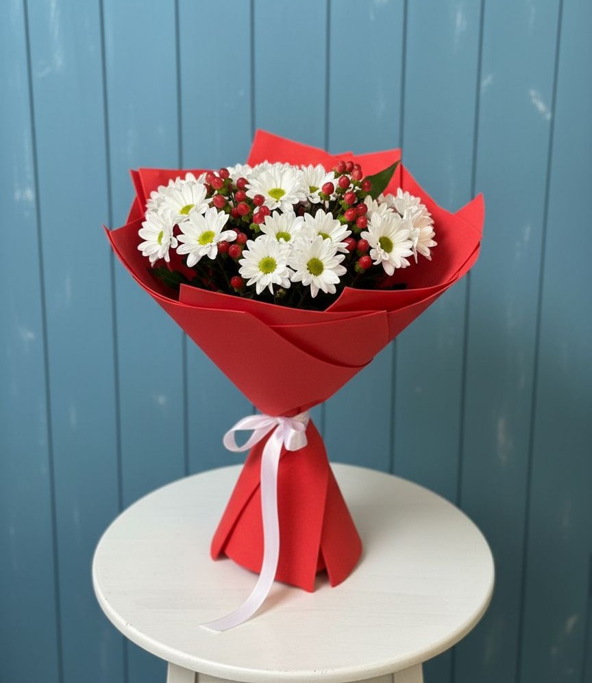 Букет цветов из: Хризантемы в Приобье