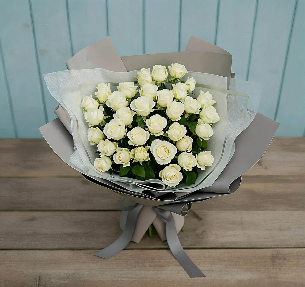 Букет Белоснежная нежность в Приобье
