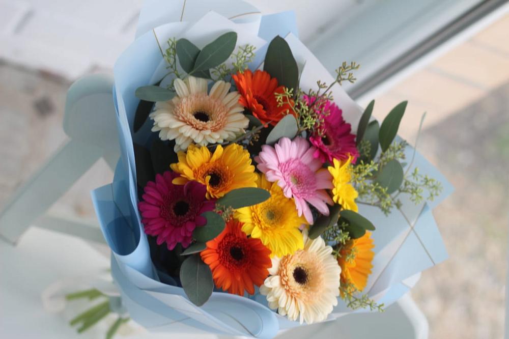 Букет цветов из: Герберы в Приобье