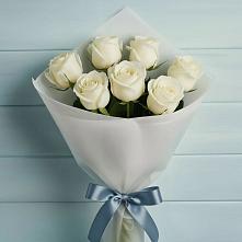 Букет 7 Белых роз Эдлесс Лав #REPLACE_PRED# Приобье