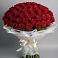 Букет 101 Красная роза Блэк Мэджик в Приобье