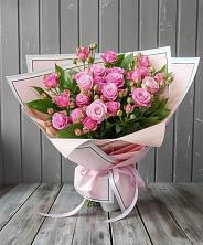 Букет Розовый кустик в Приобье
