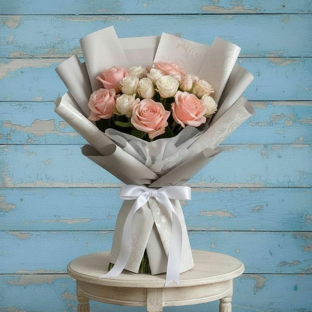 Букет цветов из: Розы в Приобье