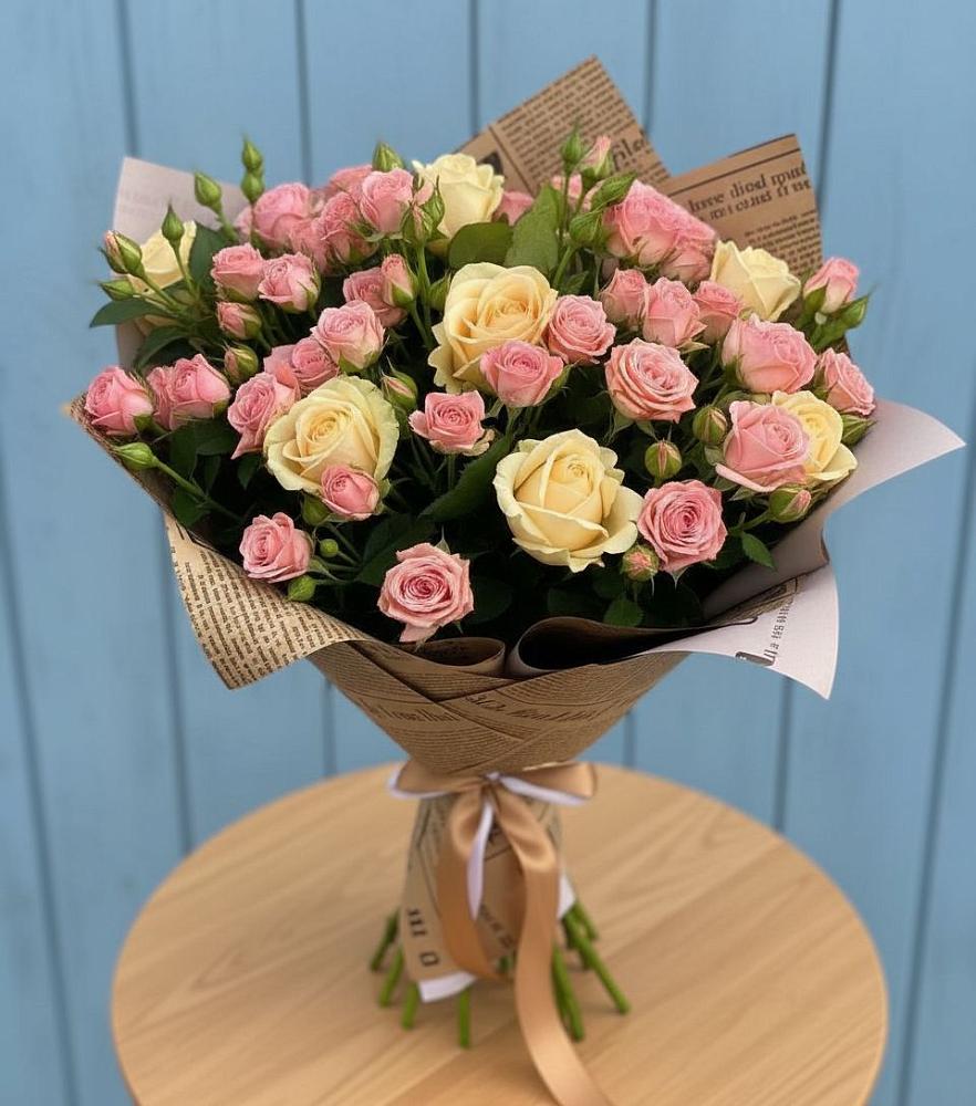 Букет цветов из: Розы в Приобье