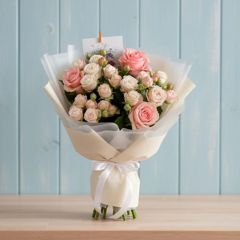 Букет цветов из: Розы в Приобье