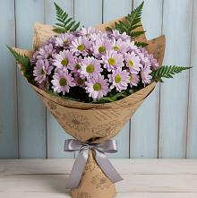 Букет цветов из:  Хризантемы в Приобье