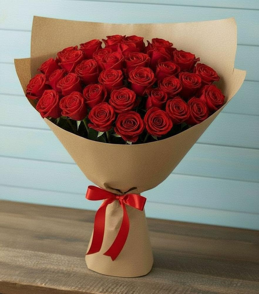 Букет Красные розы Милано в Приобье