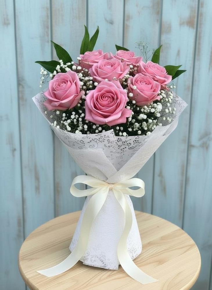 Букет цветов из: Розы в Приобье
