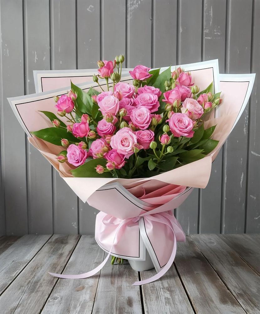 Букет Розовый кустик в Приобье