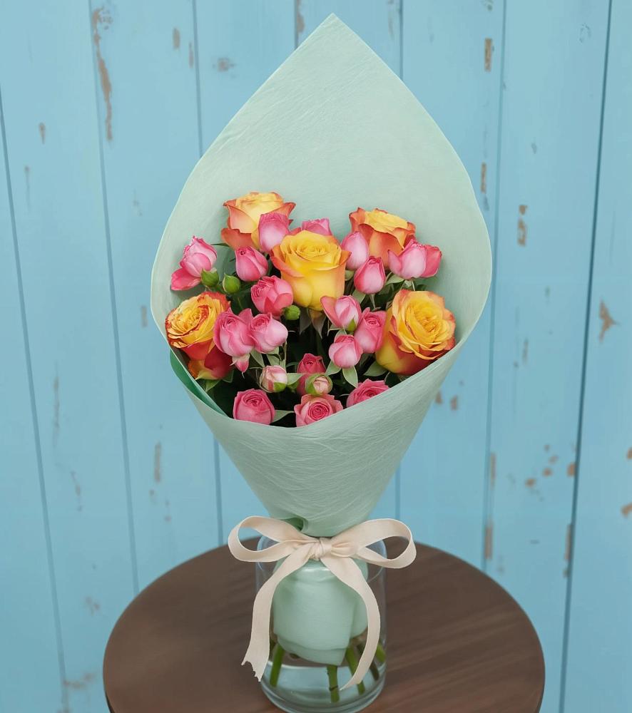 Букет цветов из: Розы в Приобье