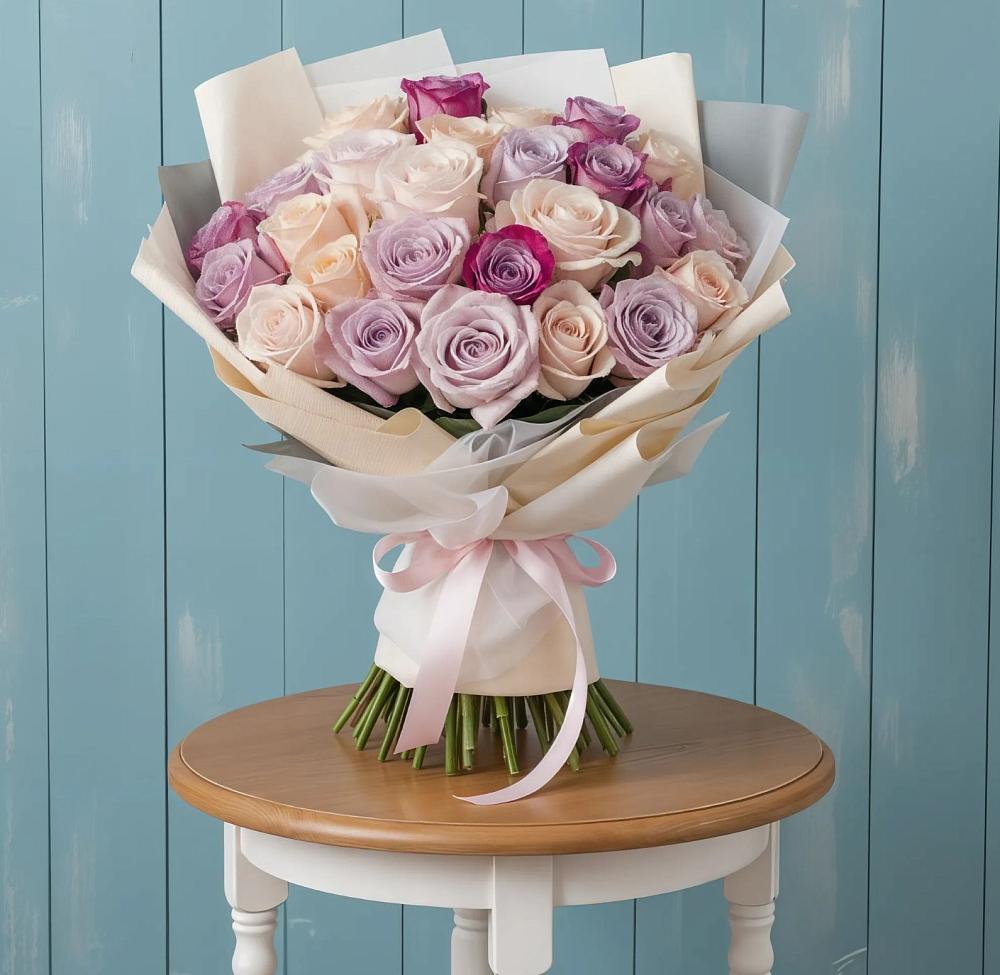 Букет цветов из: Розы в Приобье