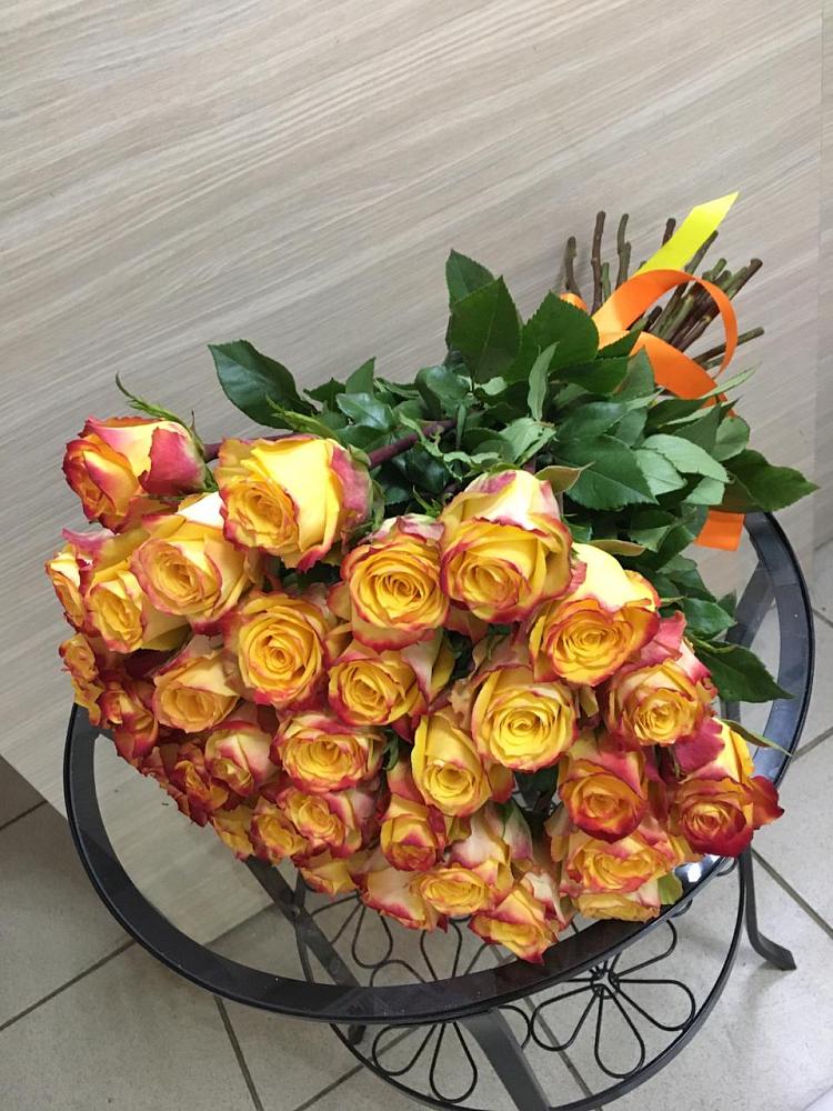 Букет Желтые розы в Приобье