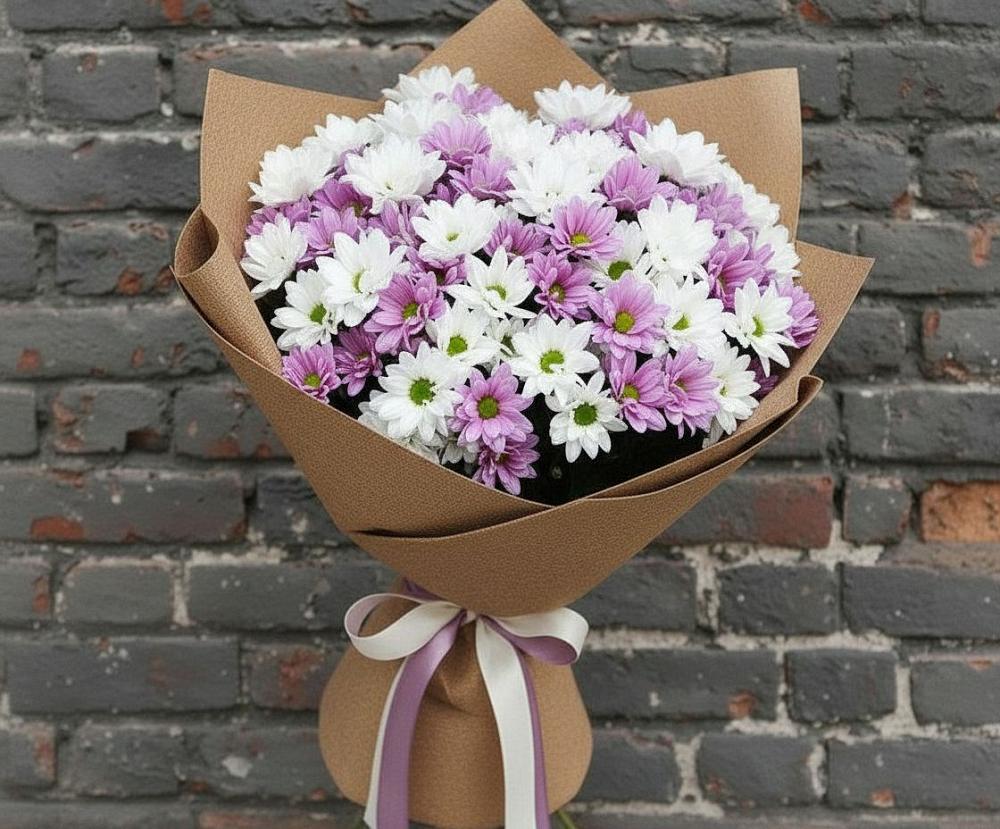 Букет цветов из: Хризантемы в Приобье