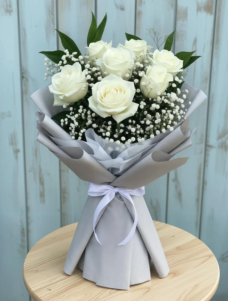 Букет цветов из: Розы в Приобье