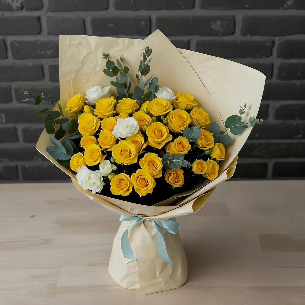 Букет цветов из: Розы в Приобье