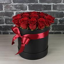 Цветочная композиция из Розы в шляпной коробке #REPLACE_PRED# Приобье