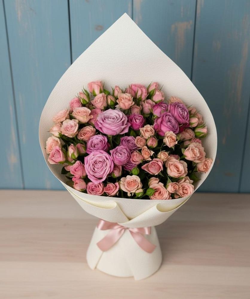 Букет цветов из: Розы в Приобье