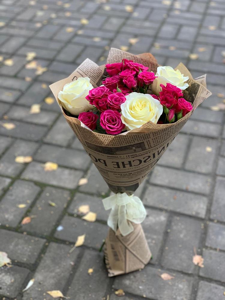 Букет цветов из: Розы в Приобье