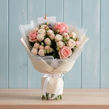 Букет цветов из:  Розы в Приобье